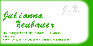 julianna neubauer business card